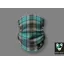 Bark + Ride Wuff Buff - Turquoise and Grey Tartan